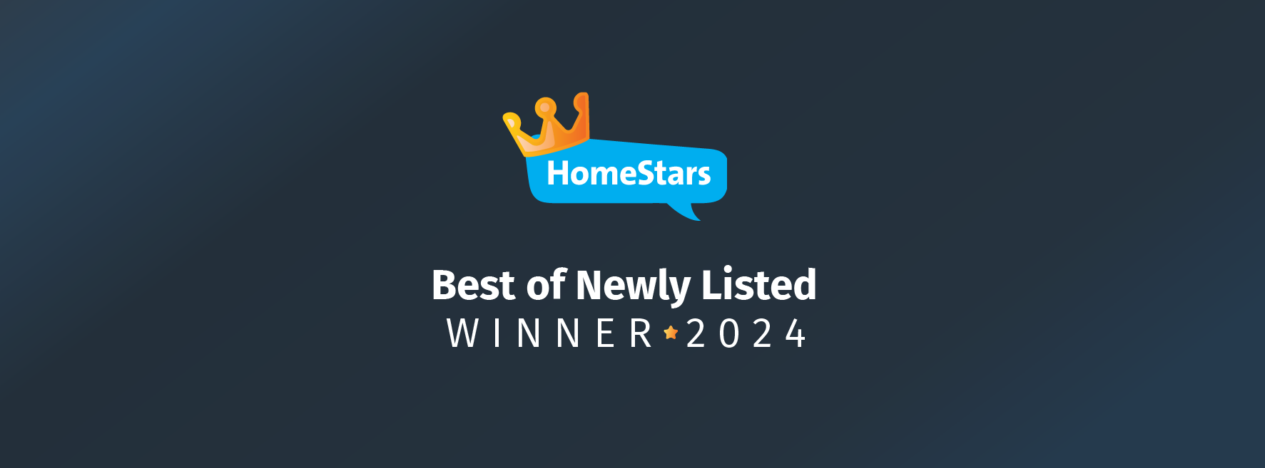Best of Newly Listed 2024 Award from Homestars